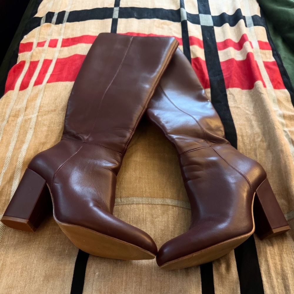 Kaari Blue Tall Boots